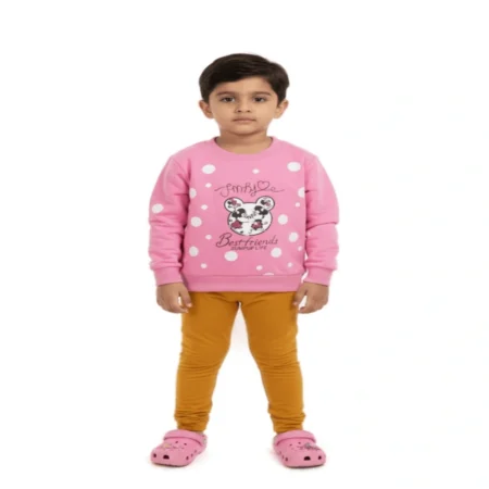 Kids Winter Sweatshirt for Boys & Girls | Soft Warm Fleece Pullover with Cute Printed Design