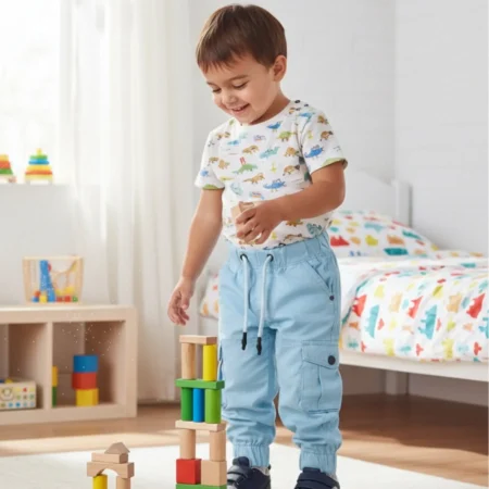 Boys Lightweight Cargo Joggers