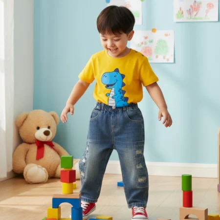 Boys Distressed Relaxed Fit Jeans