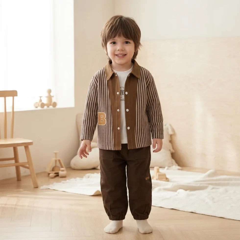 Kids cotton clothing set Salty Pumpkin boys outfit