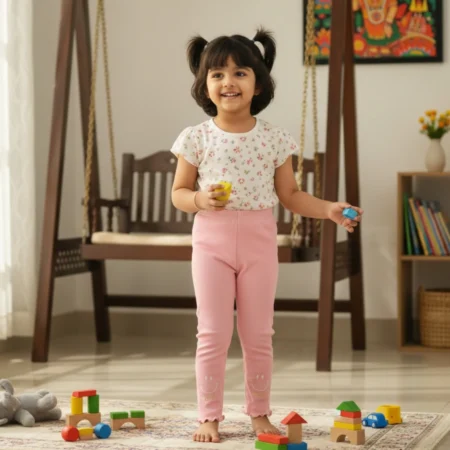 Girls' Ruffle Hem Flare Leggings