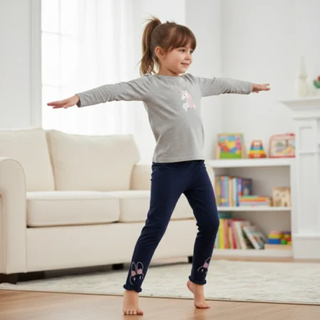 Girls' Ruffle Hem Flare Leggings