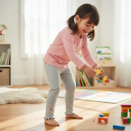 Girls' Ruffle Hem Flare Leggings