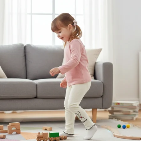 Girls' Ruffle Hem Flare Leggings