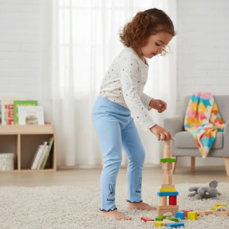 Girls' Ruffle Hem Flare Leggings