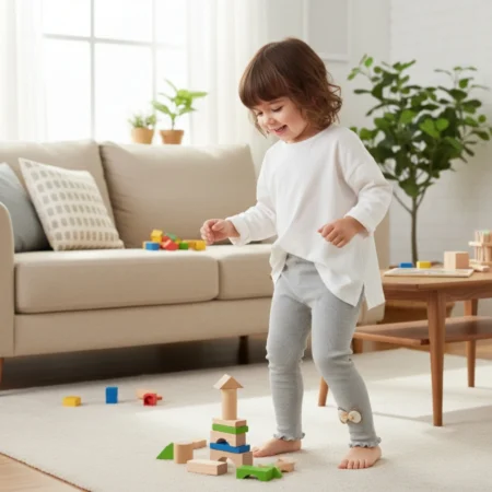 Girls' Ruffle Hem Flare Leggings