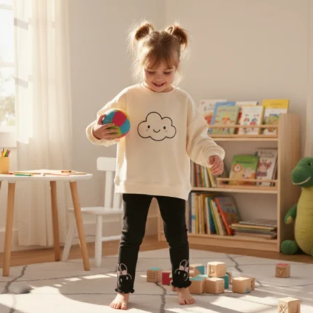 Girls' Ruffle Hem Flare Leggings