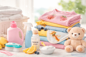 remove stains from kids clothes